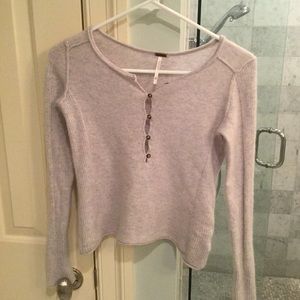 XS Free People lavender cashmere sweater